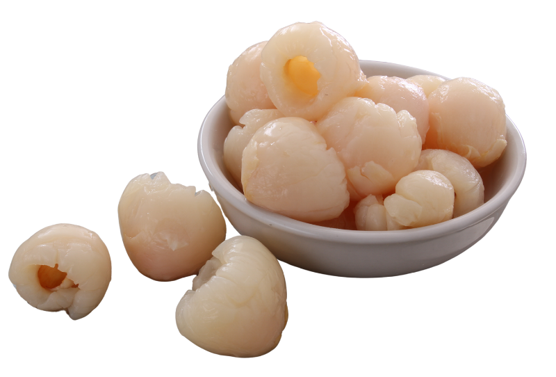 ssortiment de desserts asiatiques, incluant des perles de coco et des fruits frais. servi chez indochine mallemort